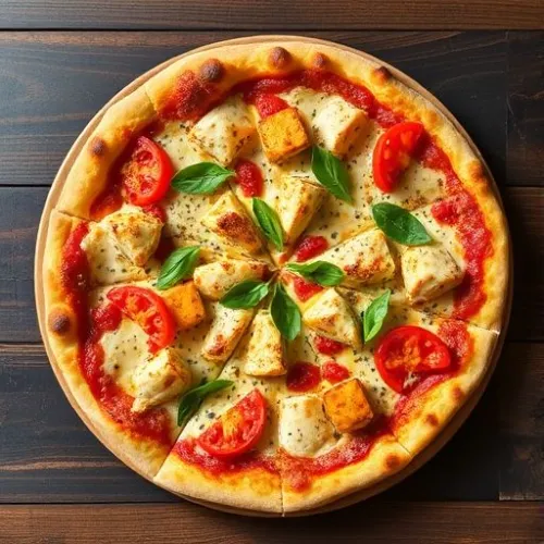 paneer chicken pizza x large